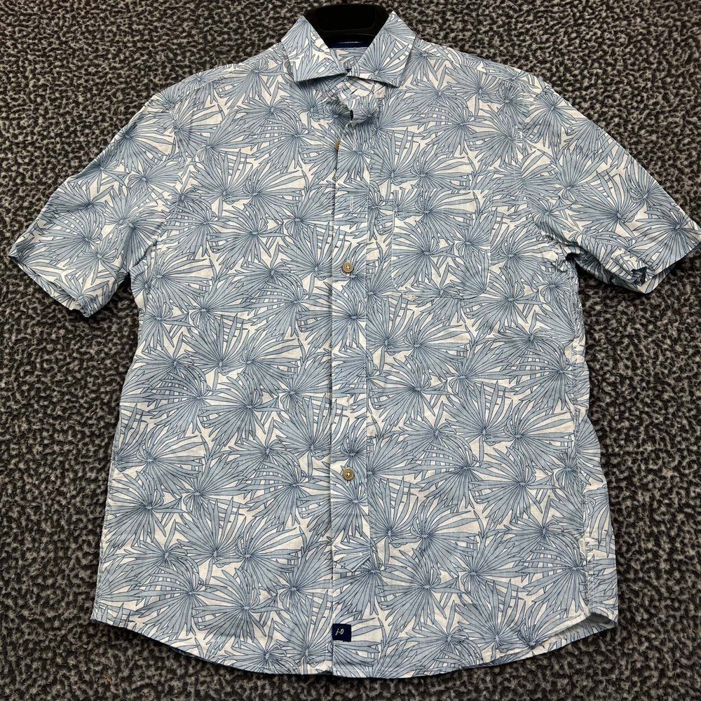 Johnnie-O Hangin' Out Shirt Men Small Hawaiian Button Up Short Sleeve Collared S